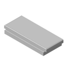 Šamotová deska spodní, zadní KV DYNAMIC 2G 66. 50. 01 (B)